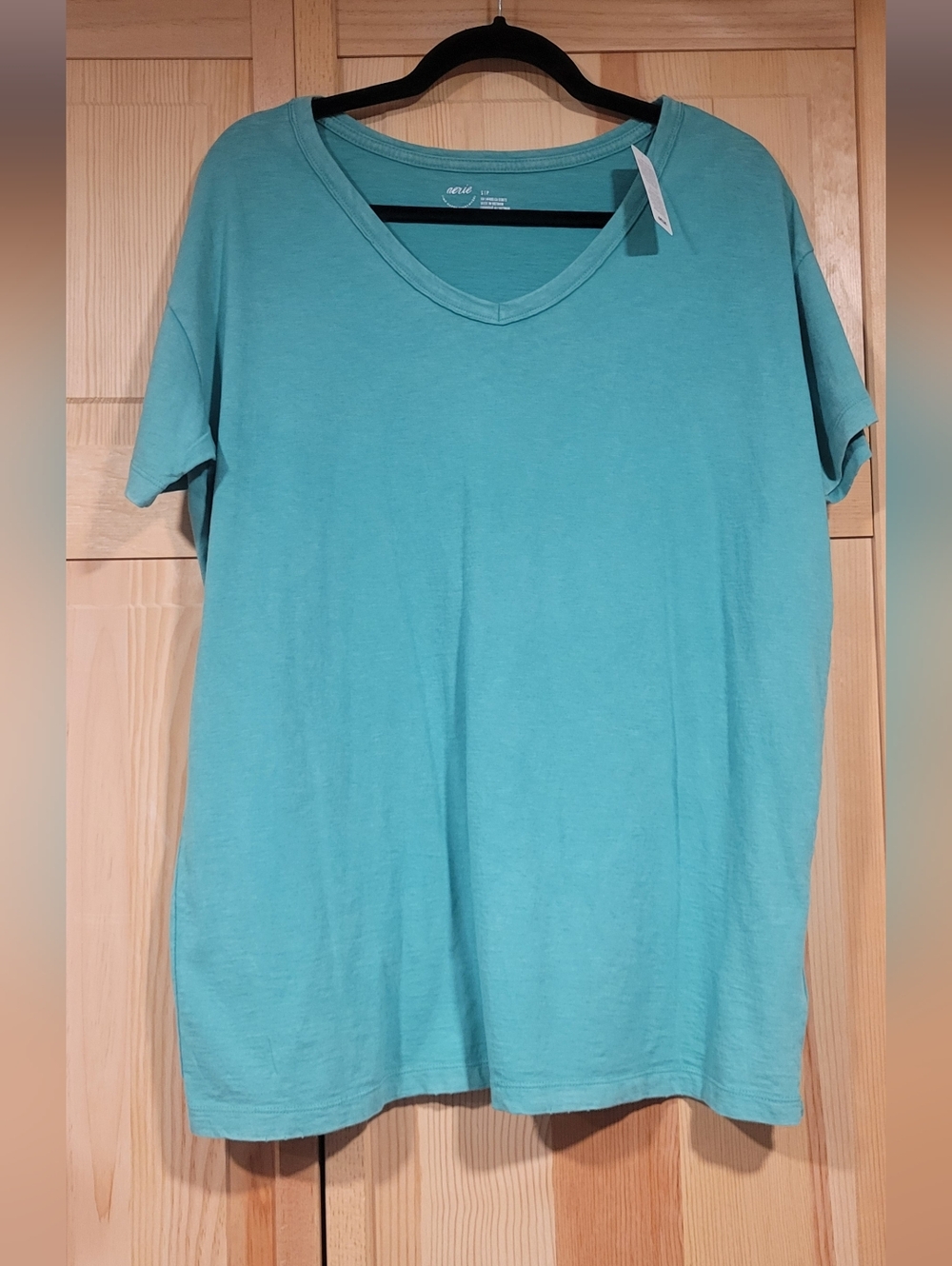 Aerie Oversized Seafoam Green Tee Size S NWT